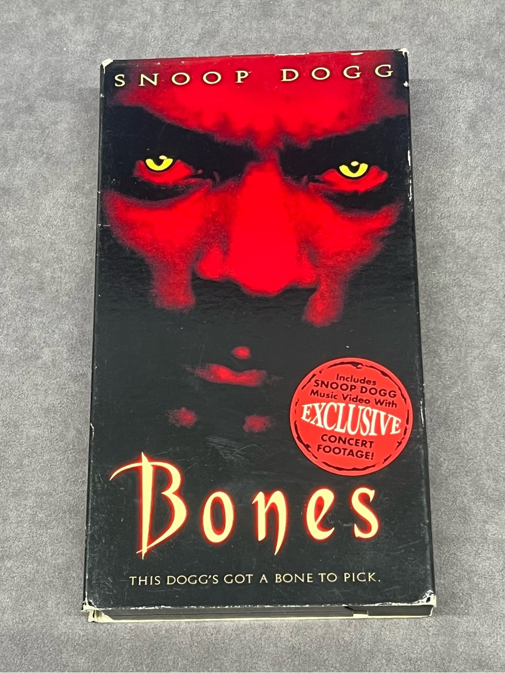 Snoop Dogg Bones VHS Tape - Black & Red